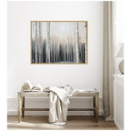 Sylvie Birch Tree Glow Framed Canvas by Mary Sparrow