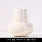Ceramic Vase Good-looking Simple Flower Container Dining Table Home Decorations And Accessories