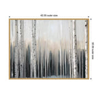Sylvie Birch Tree Glow Framed Canvas by Mary Sparrow