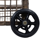 Outdoor Lounge Chair With 5 Position Backrest With Cushion And Wheels