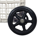 Outdoor Lounge Chair With 5 Position Backrest With Cushion And Wheels
