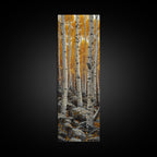 Birch Tree Forest, Framed Canvas Print, Skinny / Tall Wall Art, Living Room Decor, Landscape Painting, Nature Decor