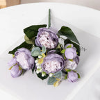 30CM Artificial Flowers Silk Peony Bouquet Festival Vases for Decoration Craft Home Garden Living Room Wedding Accessories props