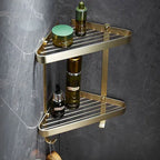 Bathroom Accessories Bathroom Shelf Towel Rack Paper holder Toilet Brush Holder Towel Ranger Brushed Gold Brass Bath Hardware