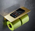Bathroom Accessories Bathroom Shelf Towel Rack Paper holder Toilet Brush Holder Towel Ranger Brushed Gold Brass Bath Hardware