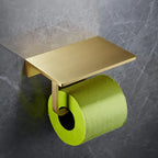 Bathroom Accessories Bathroom Shelf Towel Rack Paper holder Toilet Brush Holder Towel Ranger Brushed Gold Brass Bath Hardware