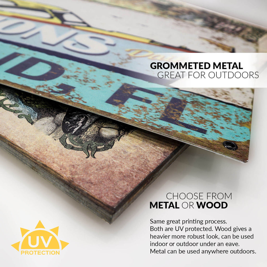 Home is Where the Waves Are - Wood & Metal Wall Art
