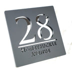 Personalized Custom Acrylic Modern House Numbers Sign Door Address Street 3D Letter Number Plaques Outdoor Name Home Decor Plate
