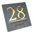 Personalized Custom Acrylic Modern House Numbers Sign Door Address Street 3D Letter Number Plaques Outdoor Name Home Decor Plate
