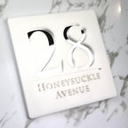 Personalized Custom Acrylic Modern House Numbers Sign Door Address Street 3D Letter Number Plaques Outdoor Name Home Decor Plate