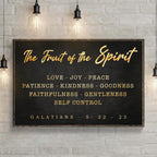 Galatians 5:22-23 - The Fruit Of The Spirit Sign