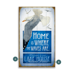 Home is Where the Waves Are - Wood & Metal Wall Art