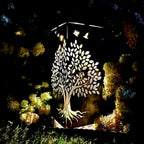 Basswood Tree Steel Luminary Pillar