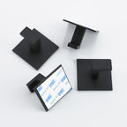 Black Self-Adhesive Wall Hooks For Hanging Keys Clothes Hanger Door Robe Hook Coat Rack Towel Holder Bathroom Accessories Matte Black Finish Wall Mount Coat Hat Door Hook Hanger Bathroom Accessories
