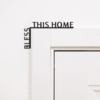 Wooden Corner Quote – Bless This Home