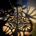 Floral Burst Steel Luminary Pillar | Multiple Sizes