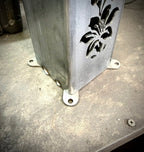 Hummingbird Garden Glow Solar Luminary Pillar - Steel