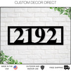 Modern Metal Address Sign for Home, Custom House Numbers, Large Outdoor Address Plaque with Personalized Address Sign, House Number