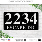 Address Sign, Metal Address Plaque, Metal house numbers, Custom Address Sign, Home Address Sign, Address Number, Bestseller