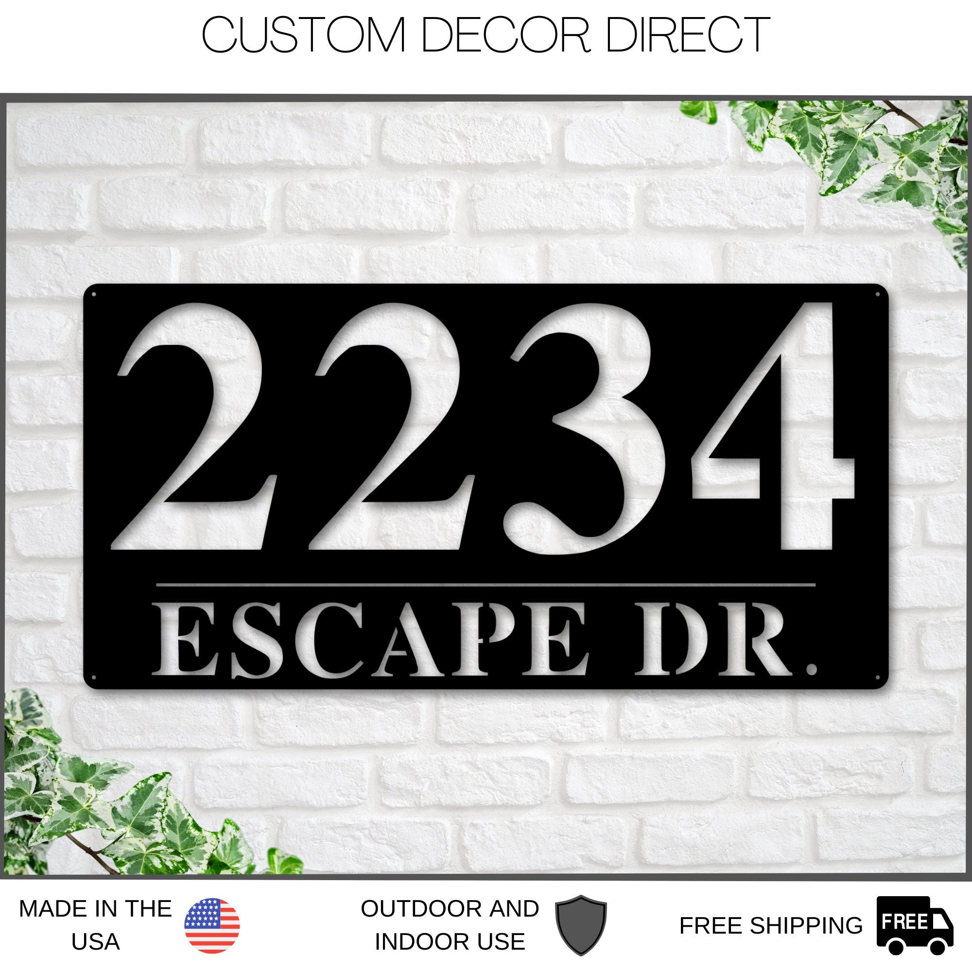 Address Sign, Metal Address Plaque, Metal house numbers, Custom Address Sign, Home Address Sign, Address Number, Bestseller