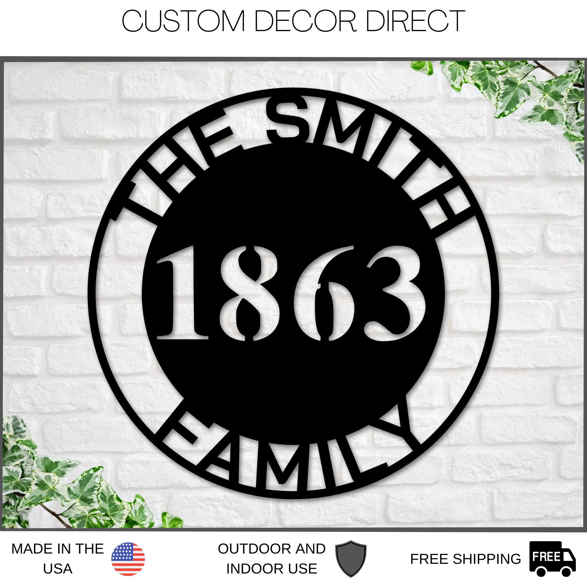 Address Sign, Address Family Name Sign, Last Name Sign, Front Door Sign, Outdoor House Sign, Custom Address Sign, Home Address Sign, Realtor