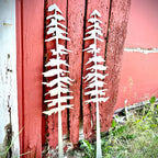XL Polished Metal Pine Tree Wall Art