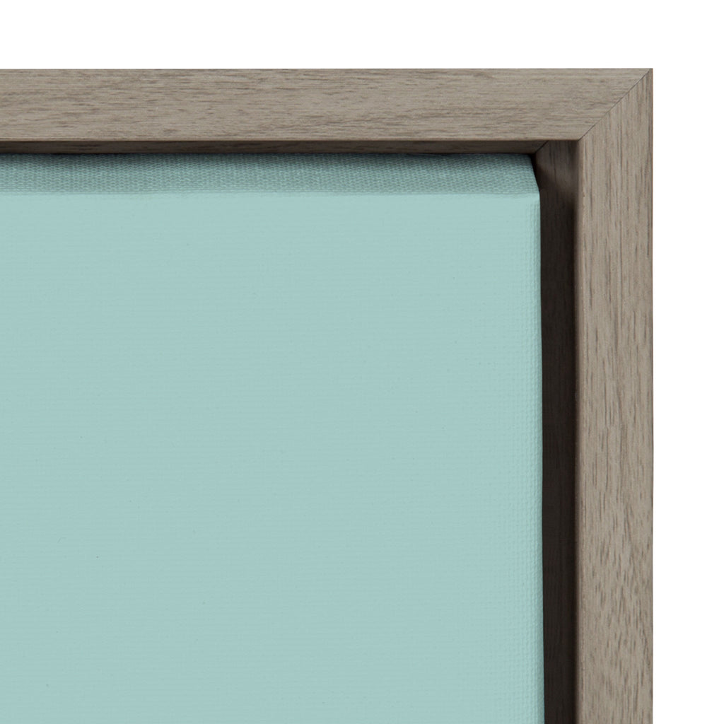 Sylvie Relax in Pale Teal Framed Canvas by Apricot and Birch