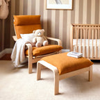 Bouclé Cinnamon Poäng Slipcovers – Compatible with IKEA Poäng Chair & Footstool