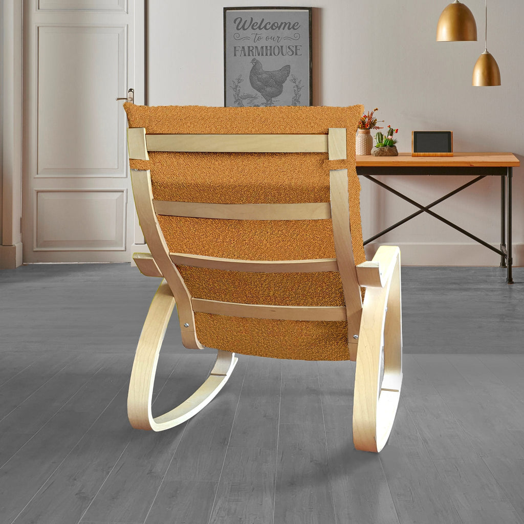 Bouclé Cinnamon Poäng Slipcovers – Compatible with IKEA Poäng Chair & Footstool